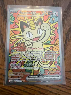 Pokemon TCG Meowth EX 121/88 SIR Perfect Order - Image 1