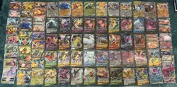 POKEMON MEW CHARIZARD PIKACHU GIRATINA ULTRA RARE EX V VSTAR VMAX BIG CARD LOT ! - Image 1