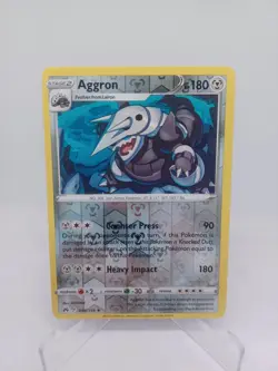 Pokemon Aggron 089/159 Crown Zenith Reverse Holo Rare TCG Card - Image 1