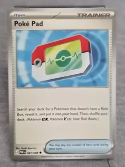 Pokemon TCG: "Poke Pad" Uncommon Item NM (Perfect Order 81/88) POR - Image 1