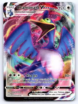 Cramorant VMAX 055/072 Holo VMAX Rare Shining Fates Pokemon Near Mint - Image 1