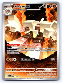 Garganacl 147/132 Illustration Rare Mega Evolution Pokemon Near Mint - Image 1