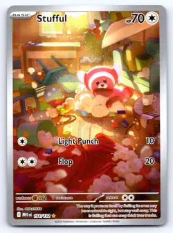 Stufful 154/132 Illustration Rare Mega Evolution Pokemon Near Mint - Image 1