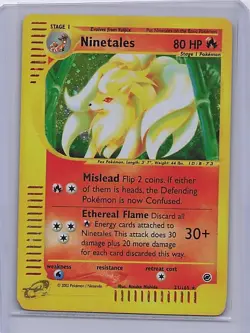 Ninetales 21/165 Holo Rare Expedition Base Set Pokemon Holo Moderately Played - Image 1