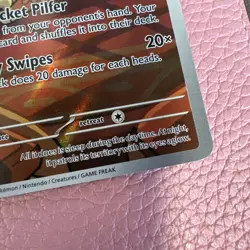 Team Rockets Meowth 203/182 SV10: Destined Rivals Full Art Pokemon Tcg Card - Image 3