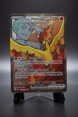 Pokemon TCG Team Rocket’s Moltres EX 208/183 Full Art Ultra Rare Destined Rivals - Image 1