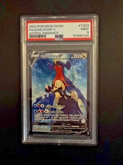 Pokemon 2022 Garchomp V TG23/TG30 Trainer Gallery Astral Radiance PSA 9 - Image 1