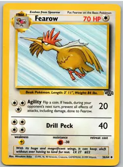 Fearow 36/64 Uncommon Jungle Pokemon MP - Image 1