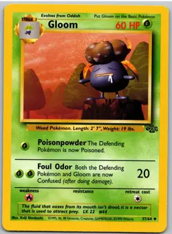 Gloom 37/64 Uncommon Jungle Pokemon MP - Image 1