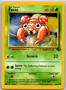 Paras 59/64 Common Jungle Pokemon MP - Image 1