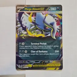 Pokemon Mega Absol EX 086/132 Me01 Mega Evolution Basic Double Rare 280 HP Holo - Image 1