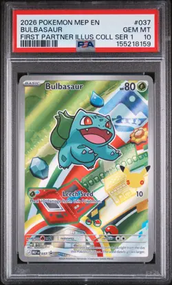 2026 POKEMON FIRST PARTNER ILLUSTRATION COLLECTION SERIES PSA 10 SEQUENTIAL SET - Image 2