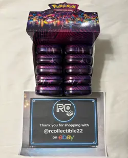 Pokemon TCG: Mega Evolution Mega Heroes Mini Tins Display 20x BOOSTER PACKS! - Image 2
