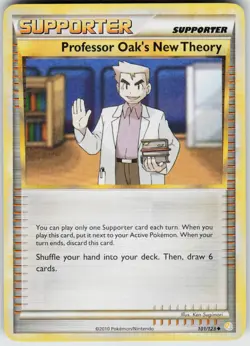 Pokemon Professor Oak's New Theory 101/123 HeartGold SoulSilver Uncommon card - Image 1