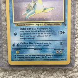 Pokemon Lapras Fossil 10/62 Holo Rare Basic Card Unlimited 1999 - Image 4