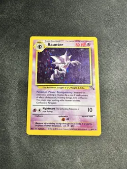 Haunter 6/62 - Fossil Set Holo Rare Pokemon Card LP / MP - Image 1