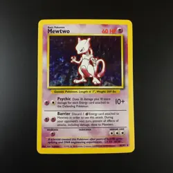 Mewtwo 10/102 Pokemon Base Set 1999 Holo Rare Card - Image 1