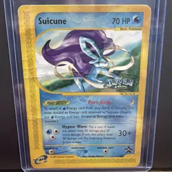 Pokemon TCG Suicune Card WOTC Promo, Regular MP/HP - Image 1
