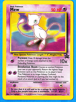 -MEW - Black Star Regular Promo Card - (Pokemon) P - Image 1