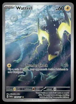 Pokemon Cards Wattrel 178/167 Twilight Masquerade Illustration Rare NM - Image 1