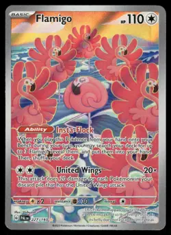 Pokemon Cards Flamigo 227/193 Paldea Evolved Illustration Rare NM - Image 1