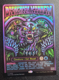 Displacer Kitten 2506 Foil Secret Lair Black Lights & Dark Dungeons D&D - Image 3