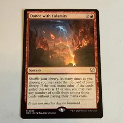Dance with Calamity: MtG Magic March of the Machine Commander Rare - Image 1