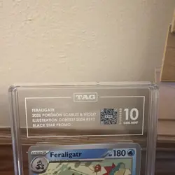 Pokemon Feraligatr #213 2024 Illustration Contest Black Star Promo TCG TAG 10 - Image 3