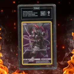Pokemon Sun & Moon ARMORED MEWTWO Black Star Promo TAG 9 #SM228 - Image 1