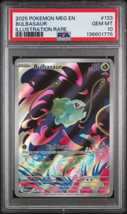 Pokemon TCG: Mega Evolutions Base Set - Bulbasaur #133/132 PSA 10 - Image 1
