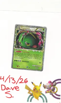 🌿 Meganium (Prime) HGSS08 Black Star Promo Holo Pokemon TCG Single MP 2010 🌿 - Image 1