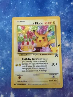Pokemon Pikachu Holo Birthday Celebrations 25th Classic Collection - Image 1