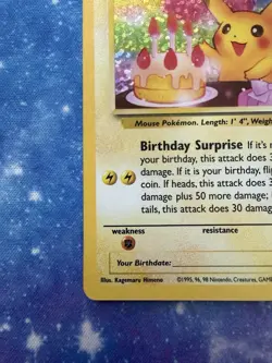 Pokemon Pikachu Holo Birthday Celebrations 25th Classic Collection - Image 5