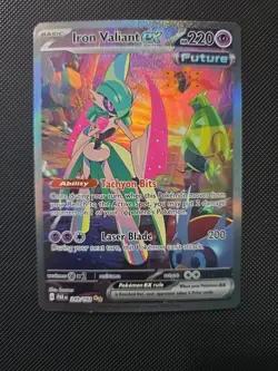 Iron Valiant ex 249/182 Special Illustration Rare Paradox Rift Pokemon - Image 1