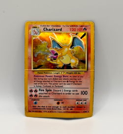 Pokemon TCG Charizard 4/102 Base Set Unlimited Holo Rare 1999 WOTC - HP/DMG - Image 1