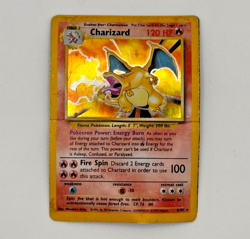 Pokemon TCG Charizard 4/102 Base Set Unlimited Holo Rare 1999 WOTC - HP/DMG - Image 2