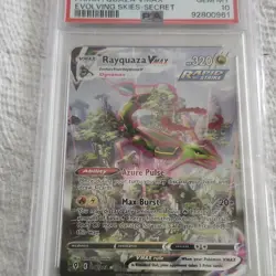 Pokemon Rayquaza VMAX 218/203 Evolving Skies Secret Rare Holo PSA 10 - Image 1