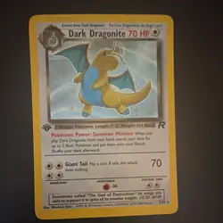 Pokemon TCG Dark Dragonite 5/82 Team Rocket 2000 Holo Rare 1st Edition English - Image 1