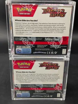 Lot (2) Pokemon SV10 Destined Rivals Sealed English Booster Boxes w/ Acrylic - Image 2