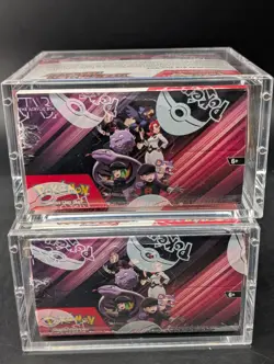 Lot (2) Pokemon SV10 Destined Rivals Sealed English Booster Boxes w/ Acrylic - Image 4