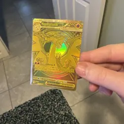 Mega Charizard X ex Gold Hyper Rare 130/094 Pokemon Phantasmal Flames English - Image 2