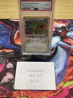 Rayquaza #138/185 PSA 10 Vivid Voltage 2020 Pokemon SWSH - Image 1