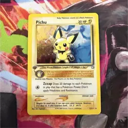 Pokemon TCG Pichu Neo Genesis Holo Rare 12/111 30 HP Zzzap 1st Edition - Image 1