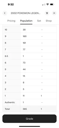 2002 POKEMON LEGENDARY COLLECTION TENTACRUEL REVERSE holo FOIL 66 pop 73 PSA 6 - Image 4