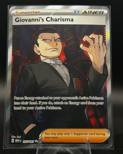 Giovanni's Charisma 197/165 Sv: Scarlet & Violet 151 Holo Pokemon TCG - Image 1