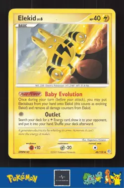2007 Pokemon DP Diamond and Pearl 48/130 Elekid - Image 1