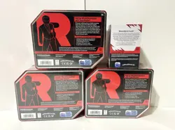 Pokemon TCG Team Rocket Tins + Destined Rivals Booster Bundle Lot of 4 sealed - Image 2