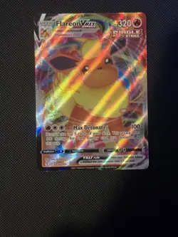 Pokemon - 018/203 Flareon VMax SWSH07 Evolving Skies Ultra Rare Full Art NM TCG - Image 1