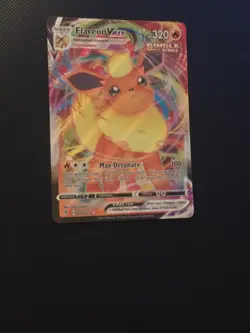 Pokemon - 018/203 Flareon VMax SWSH07 Evolving Skies Ultra Rare Full Art NM TCG - Image 2