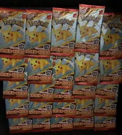 McDonald’s Japanese Pokemon Promo Pack Pikachu 020/M-P Sealed 25 Pack Lot - Image 1